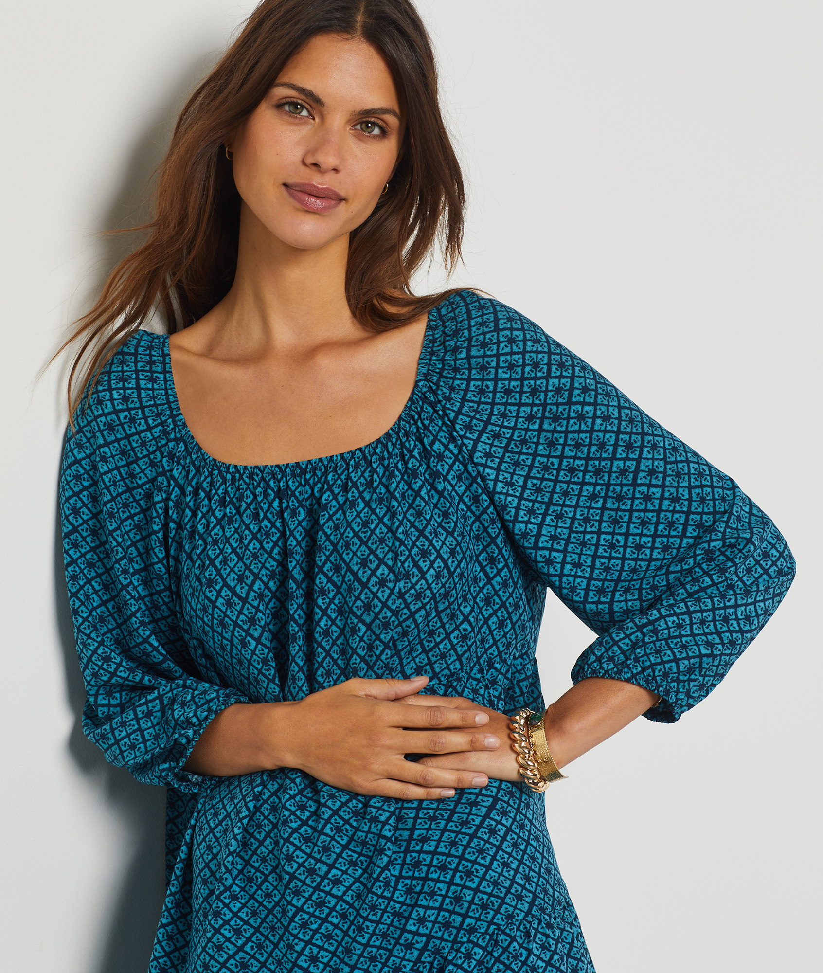 Robe courte imprimée