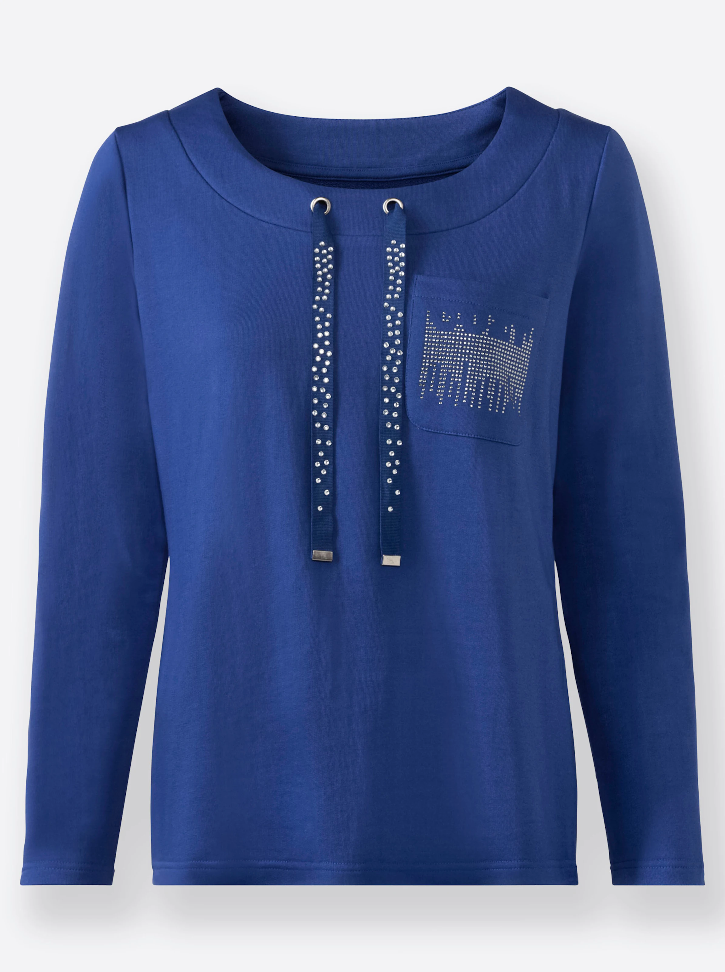 Sweatshirt in royalblau