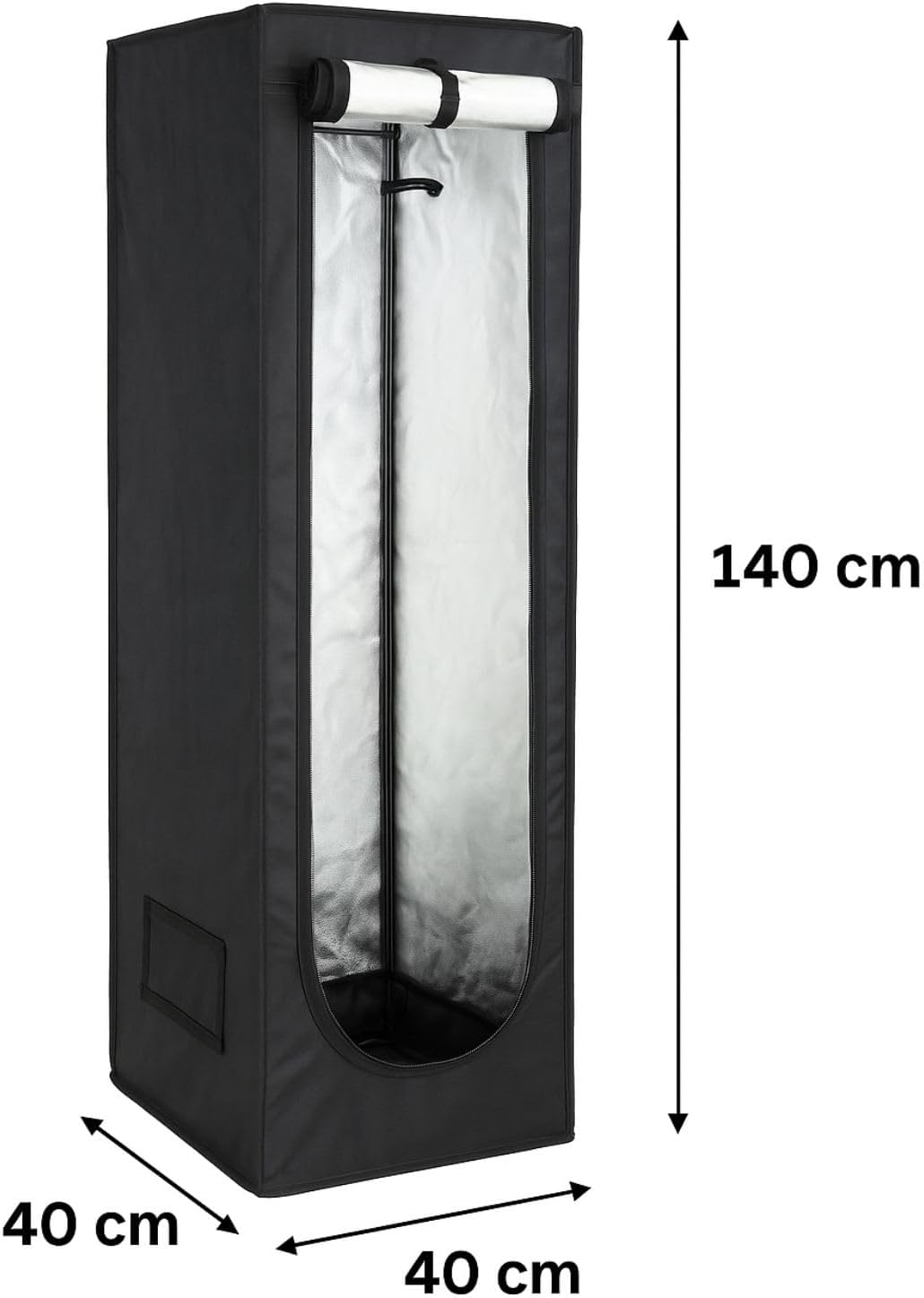 Weedness Grow Box Komplett Set LED 45 Watt Basic 40x40x140 cm - Zuchtzelt Growschrank Growzelt Anbau Indoor Complete Crow