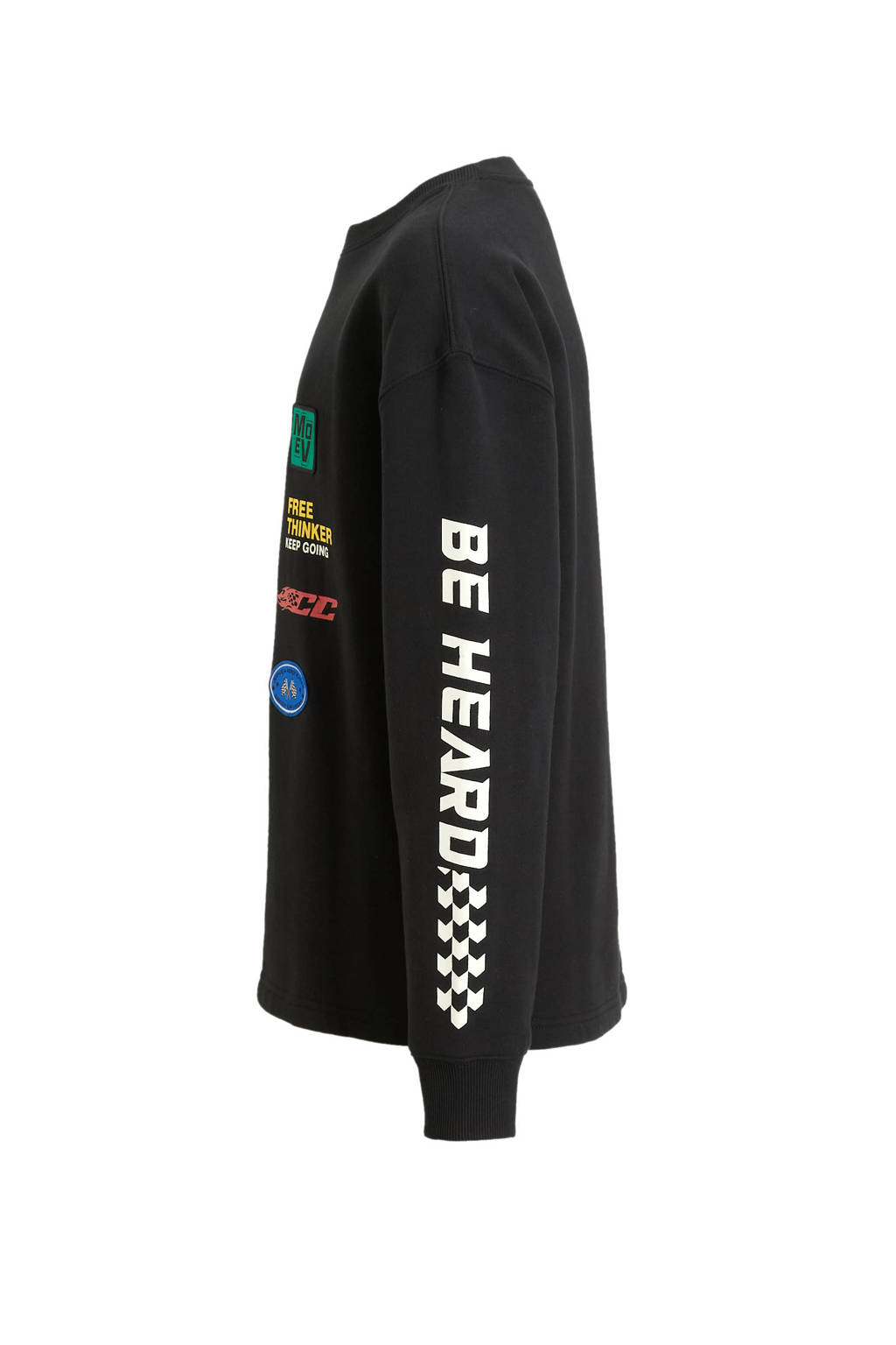 Coolcat Sweater Tyler met Racer Logo's en Patches