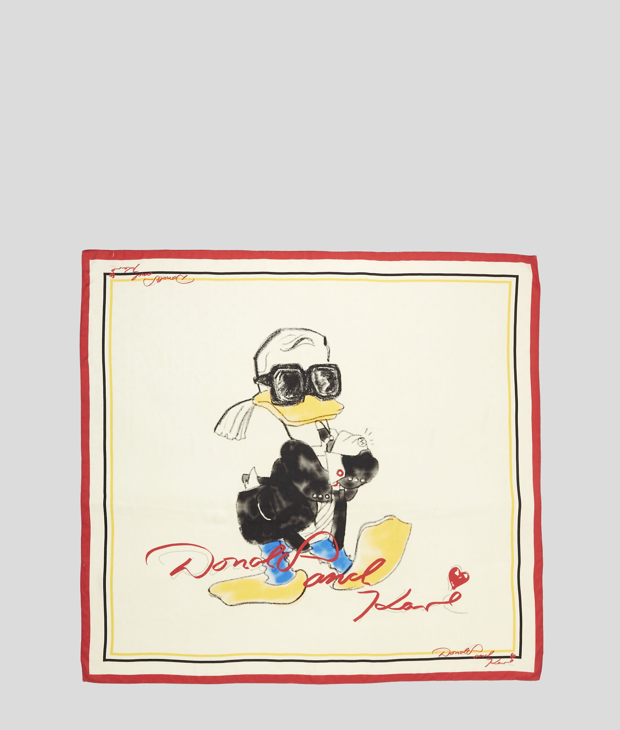 FOULARD EN SOIE DS x KARL LAGERFELD