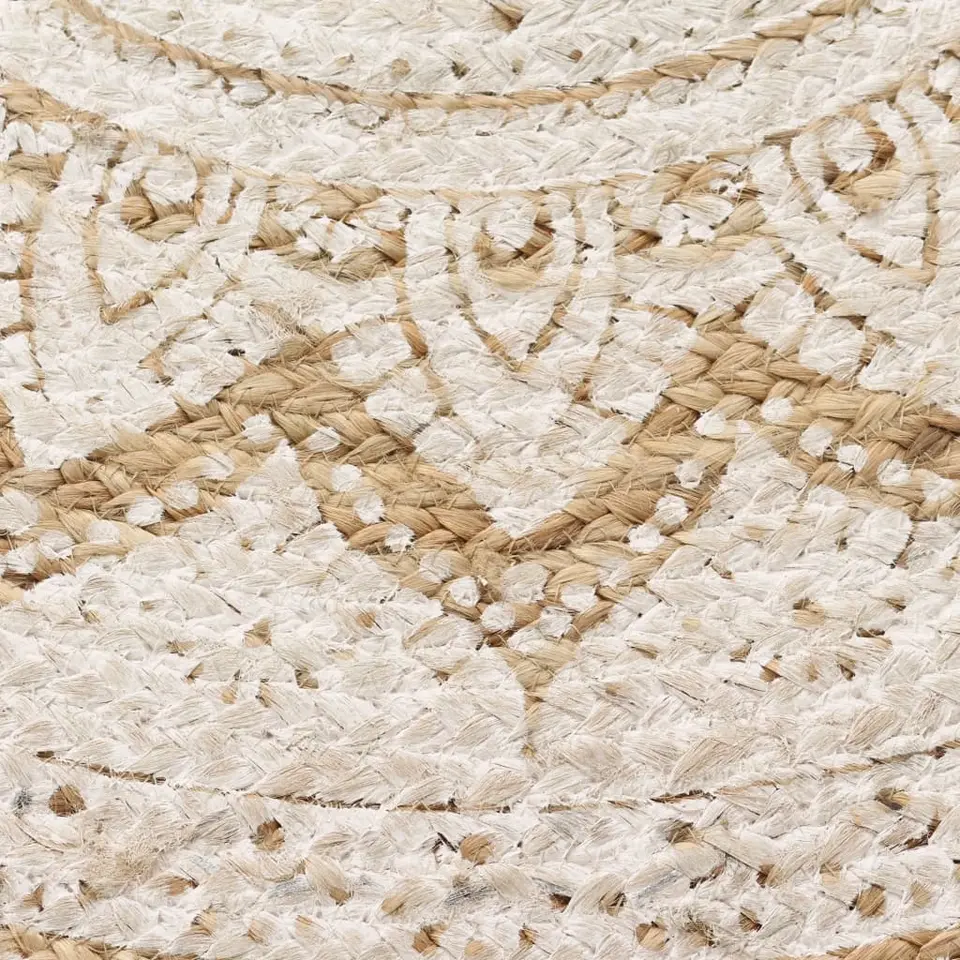vidaXL - Vloerkleed - Beige - Jute - 210 cm