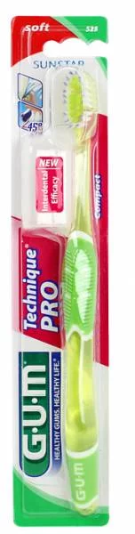 Brosse à dents GUM PRO Souple Compacte - 1 Unité