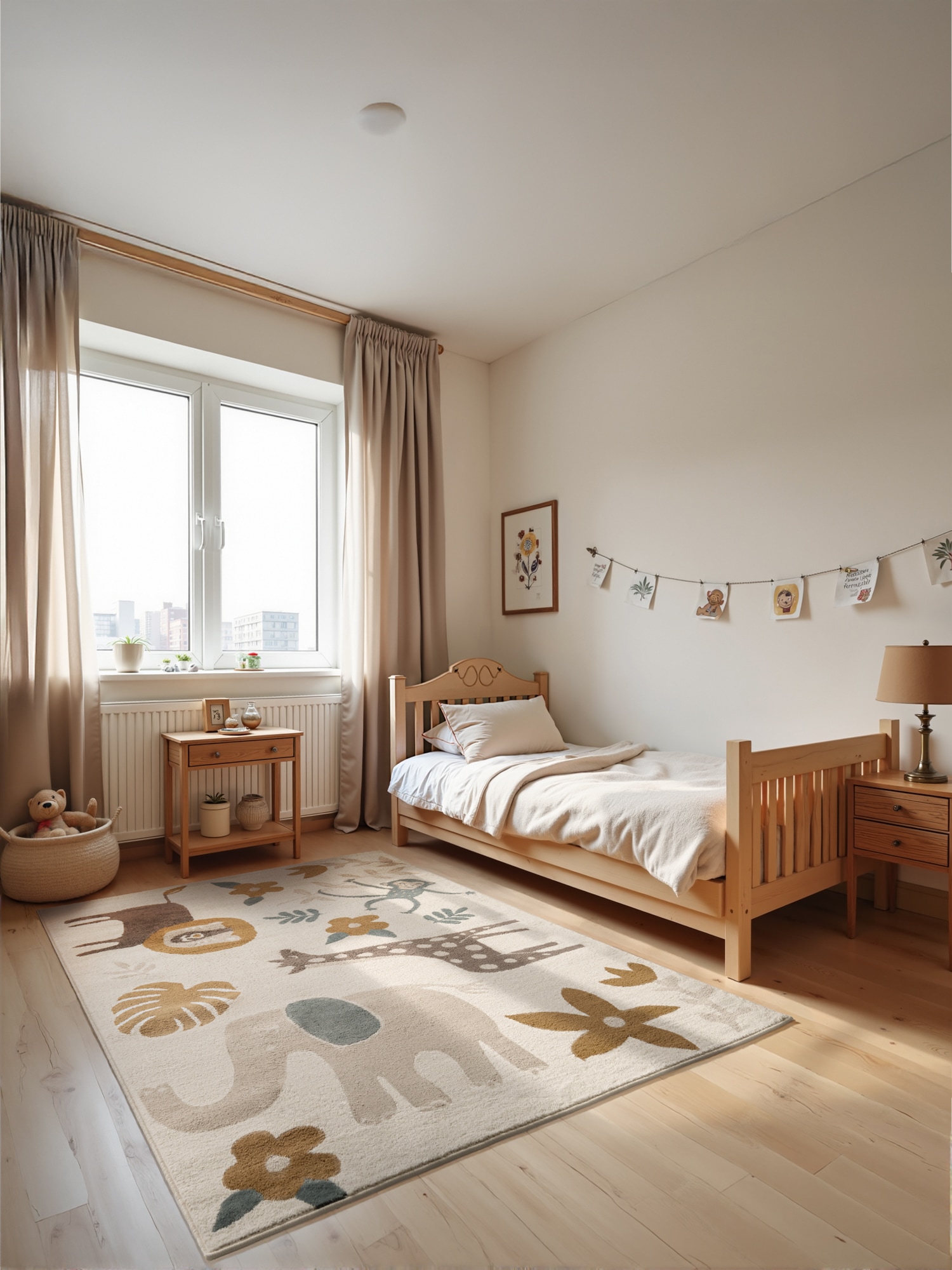 HANSE Home Kinderteppich »Animal Safari« rechteckig 8 mm Höhe Spielteppich, fest, Kinderzimmer, Kurzflor, Spielunterlage