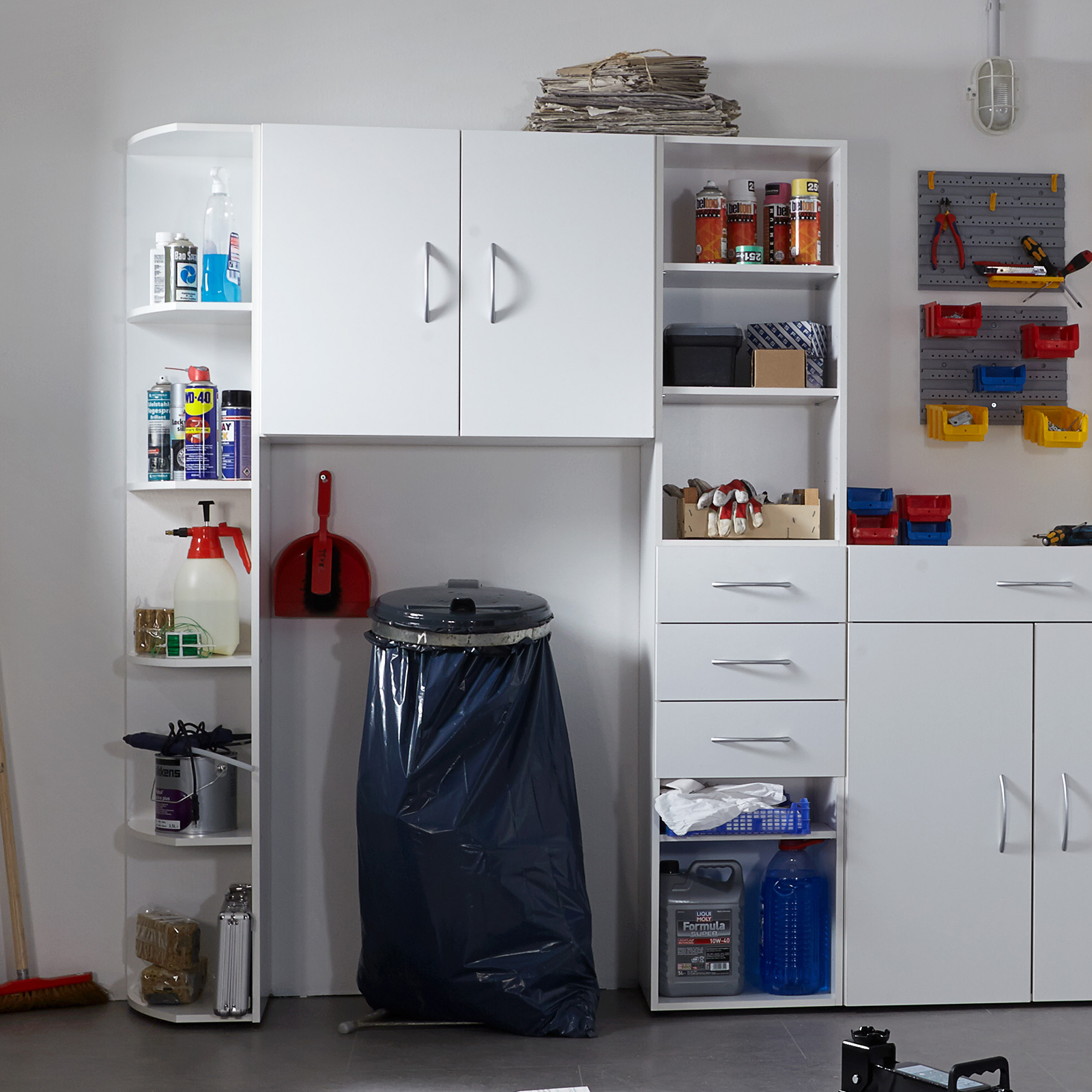 Hängeschrank - weiß - 80x64x40 cm