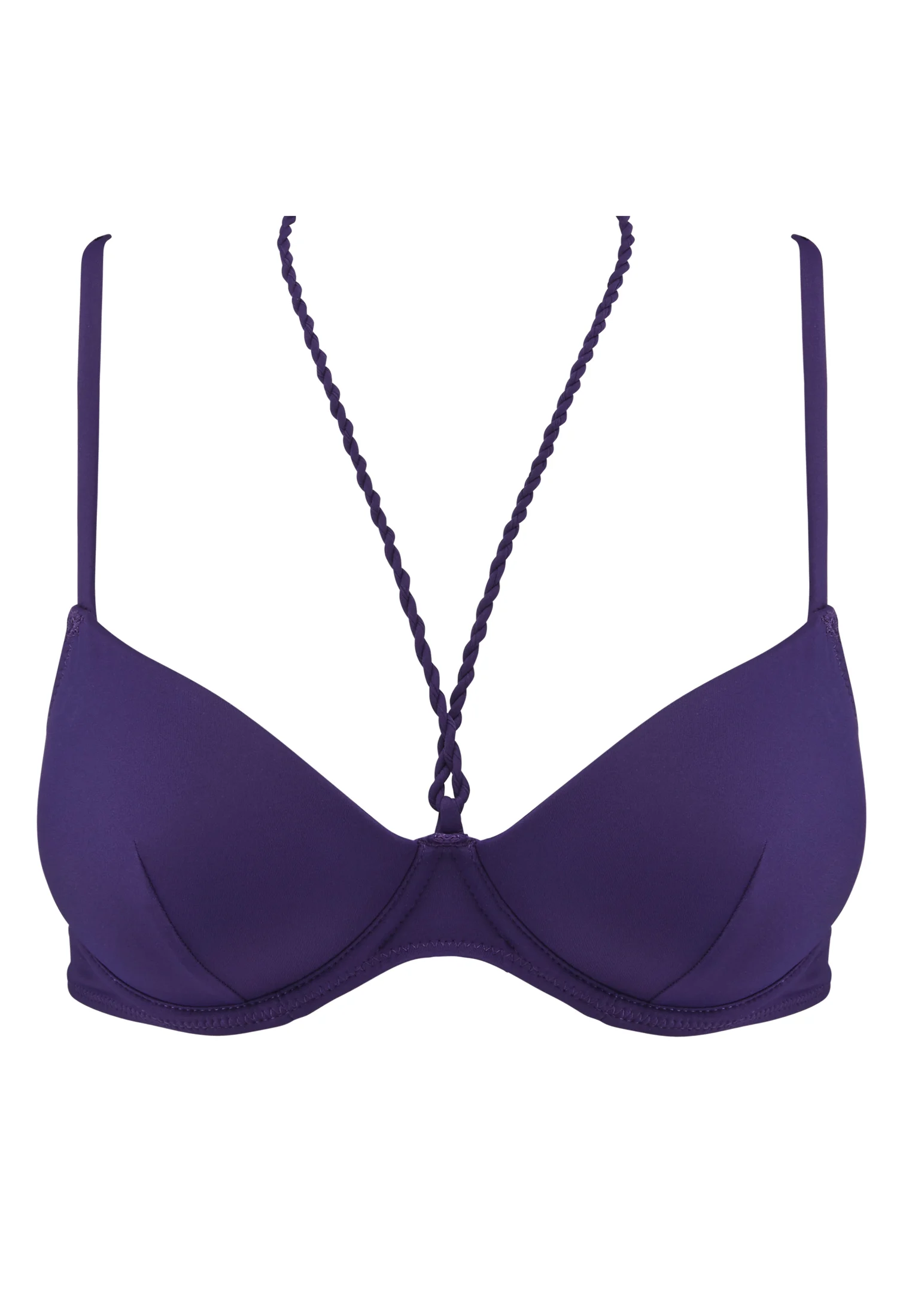 SUMMER JOURNEY - Haut de maillot de bain push-up coques | Violet