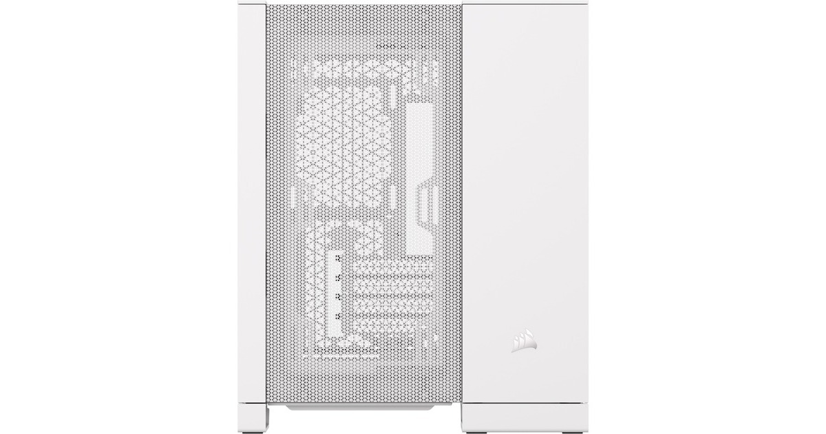 Corsair2500D Airflow mini tower behuizing  (Wit | 2x USB-A | 1x USB-C | Tempered Glass)