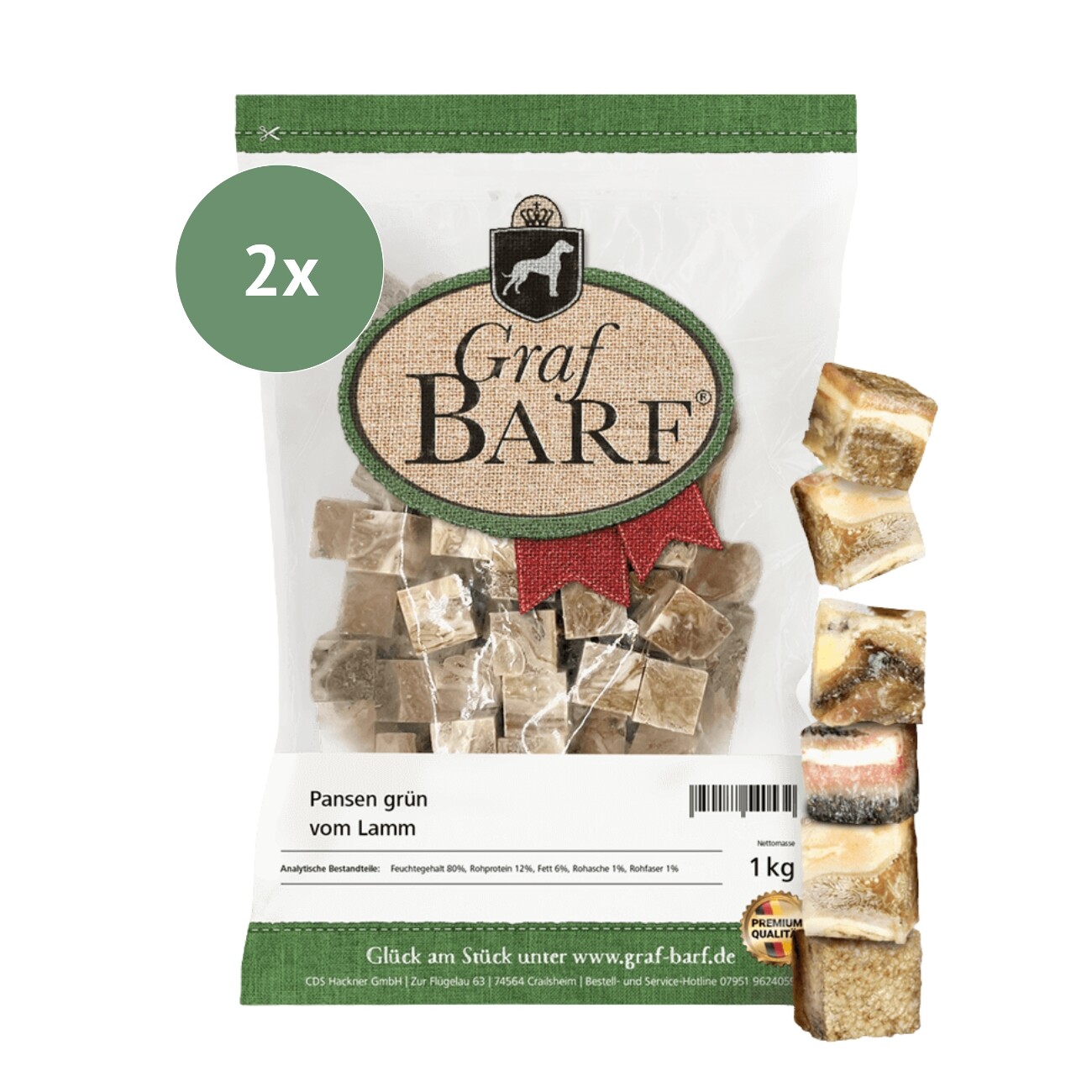 Graf Barf Singlemix vom Lamm 10x1kg