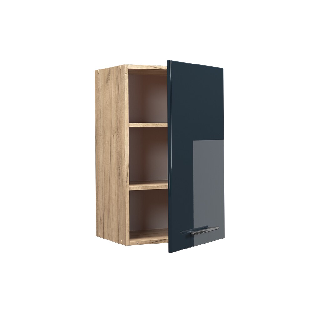 Vicco Hängeschrank Fame-Line Eiche Dunkelblau Hochglanz 45 cm