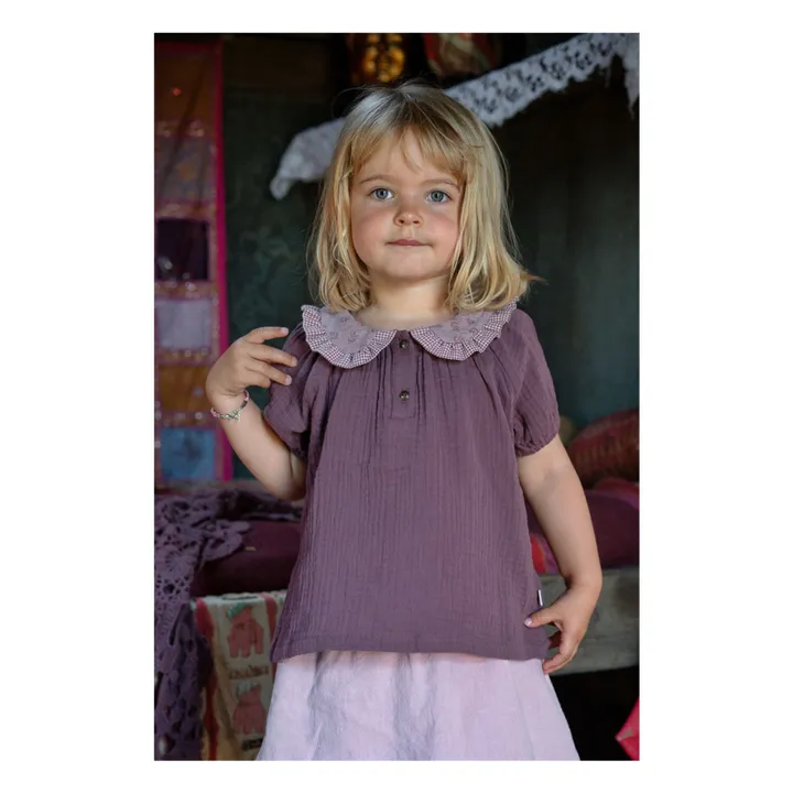 Lilinoa Blouse Charlotte | Aubergine