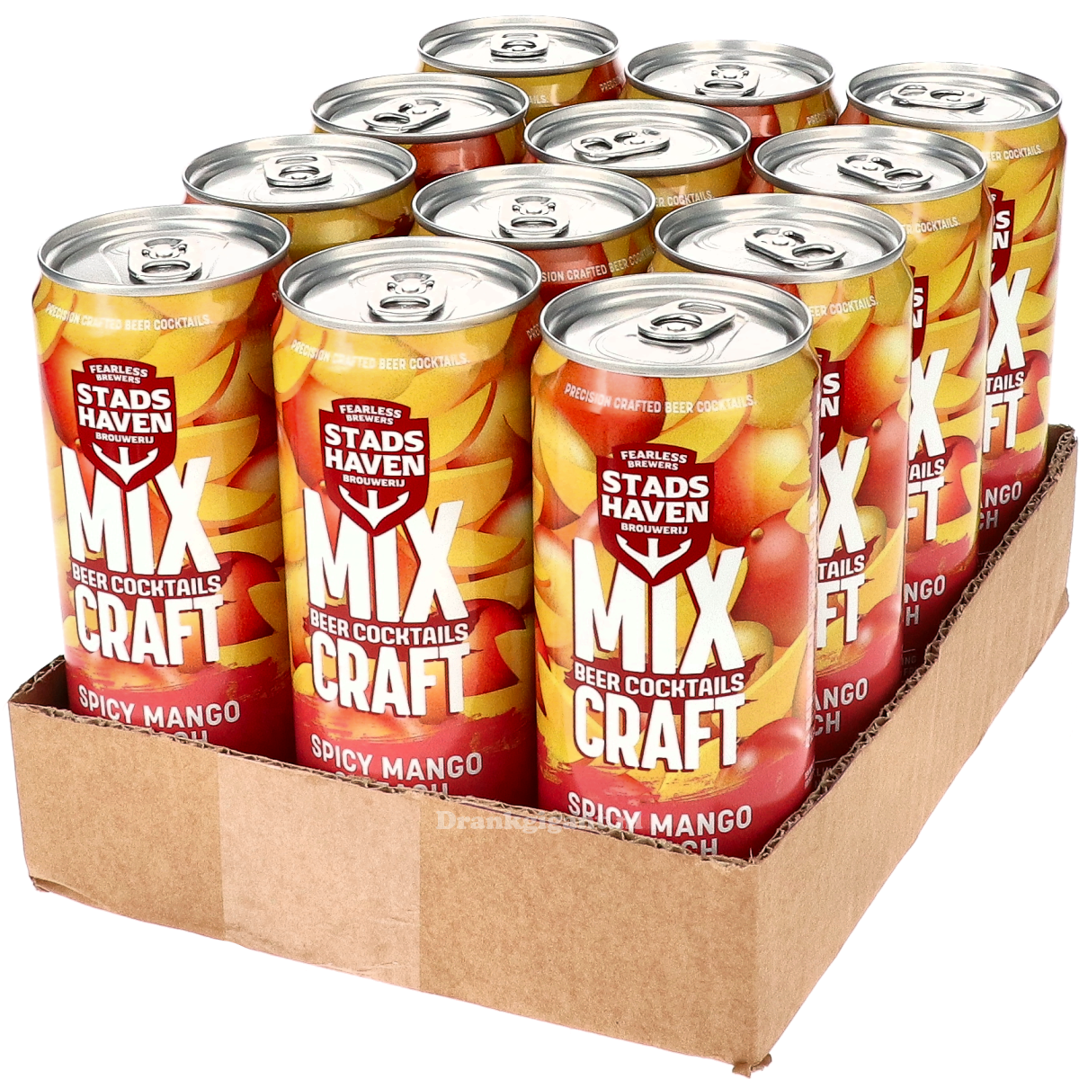 Stads Haven Mix Craft Spicy Mango & Peach Fruit Beer Cocktail 12x33cl (Tray) 396 cl