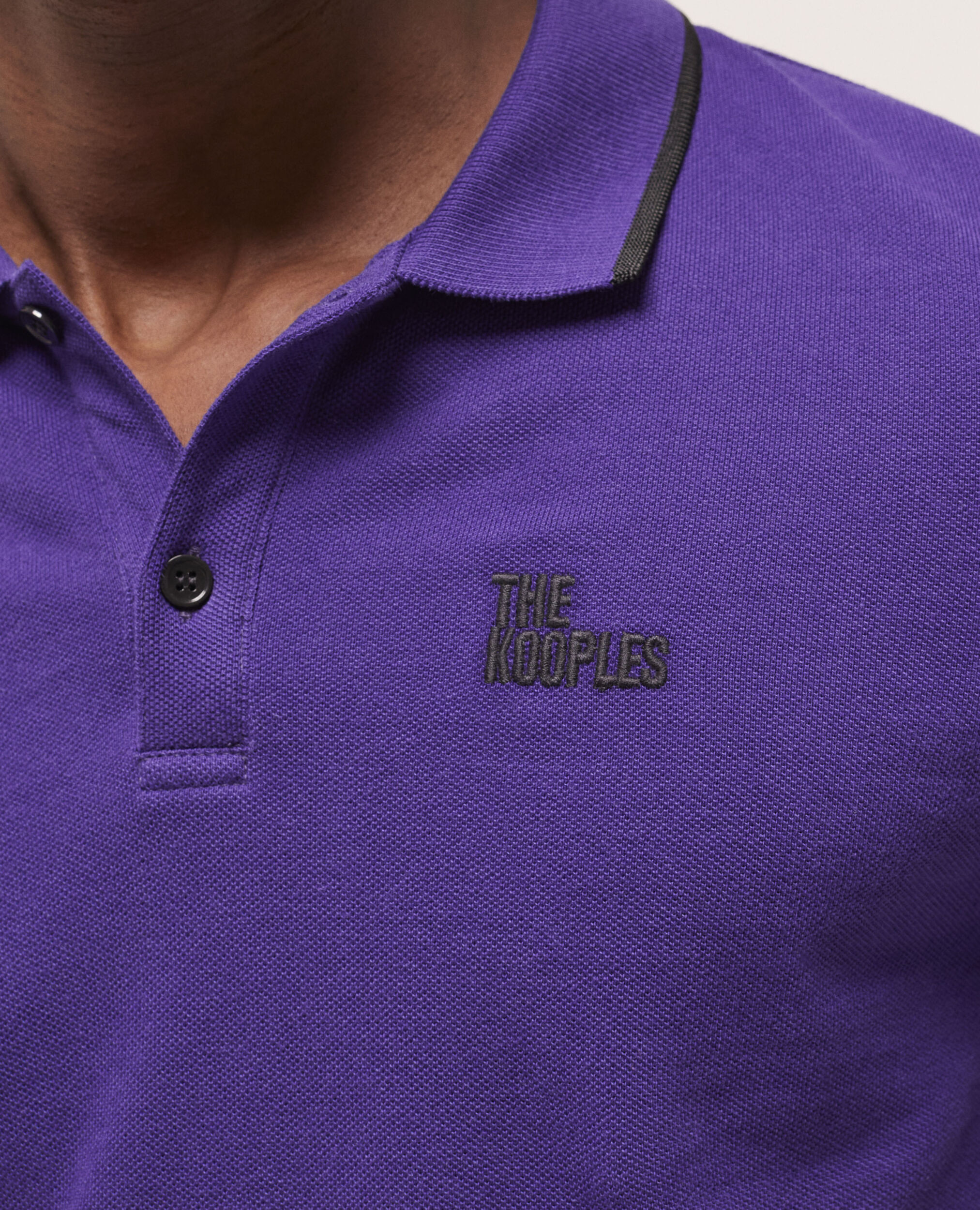 Polo à logo violet