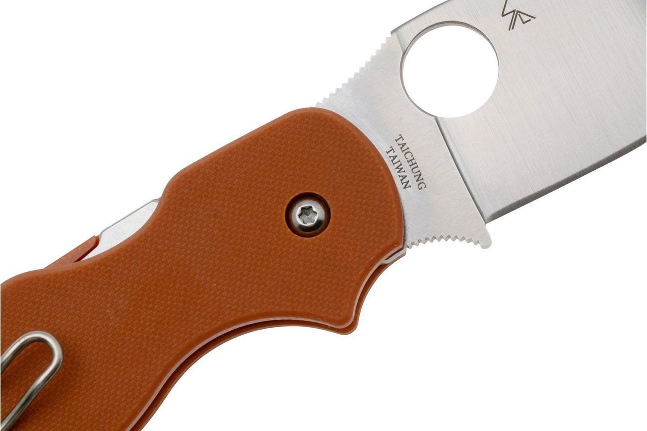 Spyderco Sage 5 CPM REX 121 C123GBORP Burnt Orange G10 zakmes