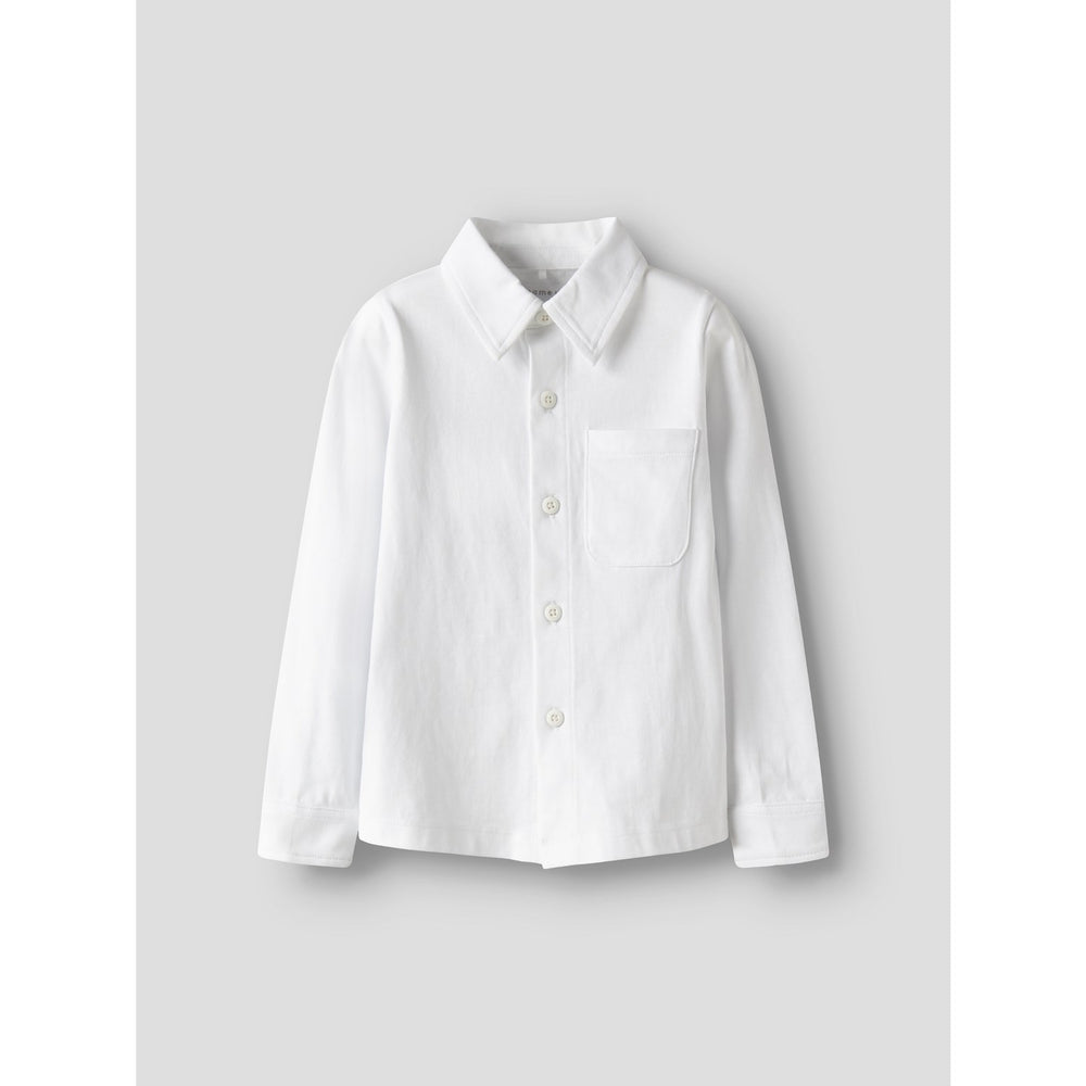 Køb Name It Bright White Nmmronalo Ls Jersey Skjorte