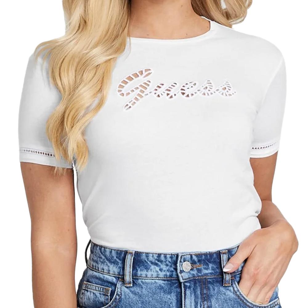 Guess T-shirt Blanc Femme Guess Emily