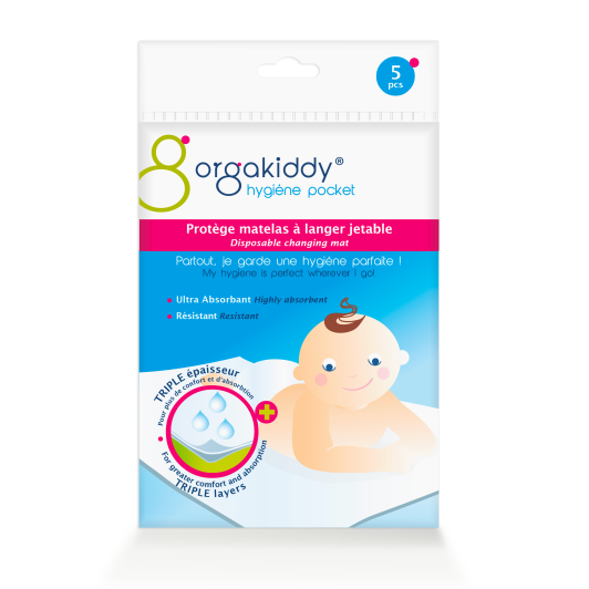 Protège-matelas à langer jetable Orgakiddy