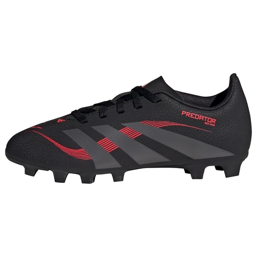 adidas Predator Club FxG Pure Victory - Noir/Gris/Lucid Red Enfant