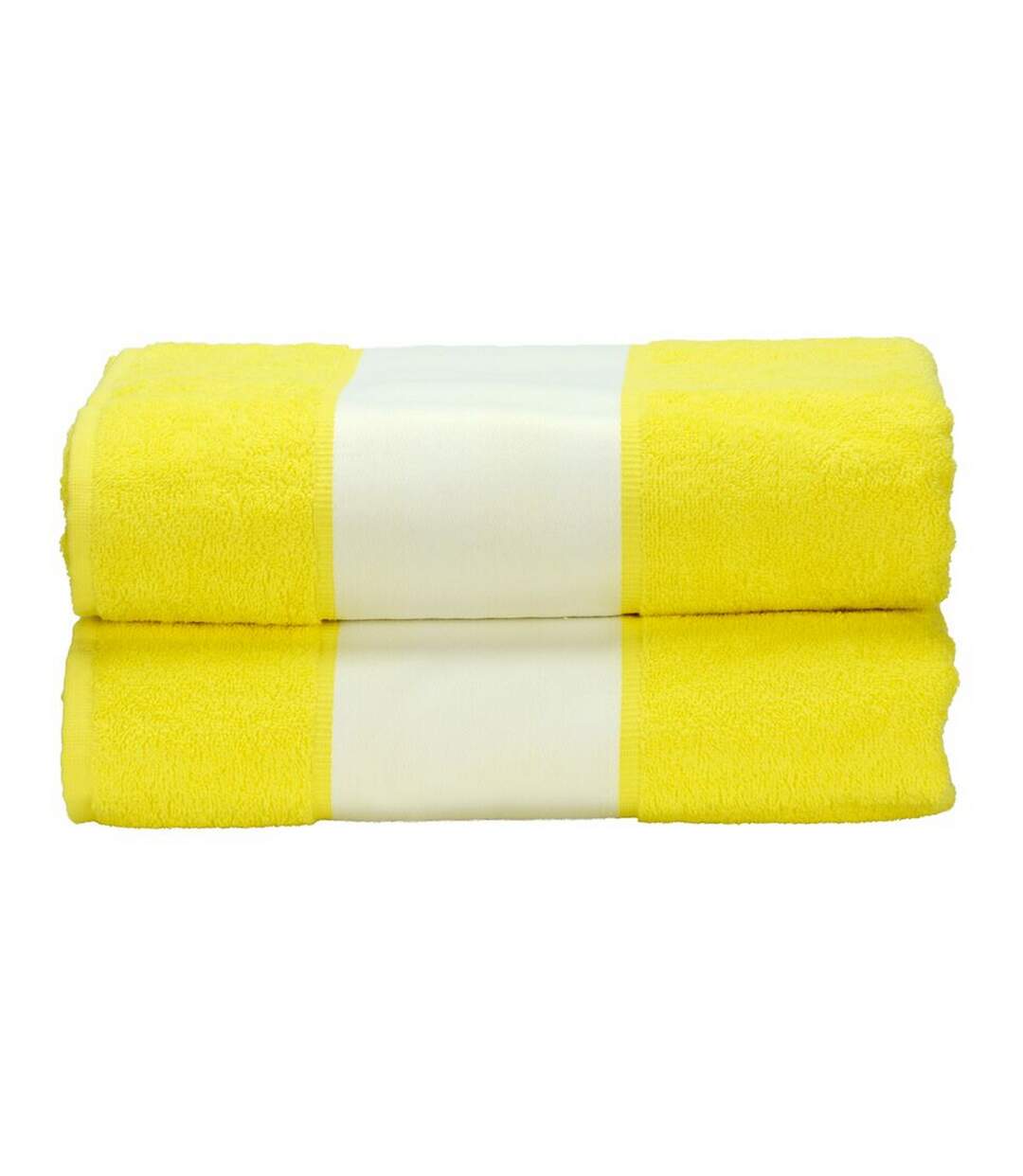 A&R - Serviette de bain SUBLI-ME (Jaune vif) (Taille unique) - UTRW6041