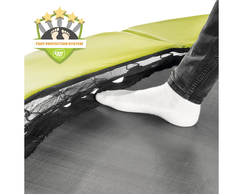 EXIT Silhouette trampoline met veiligheidsnet Ø 183 cm limoen