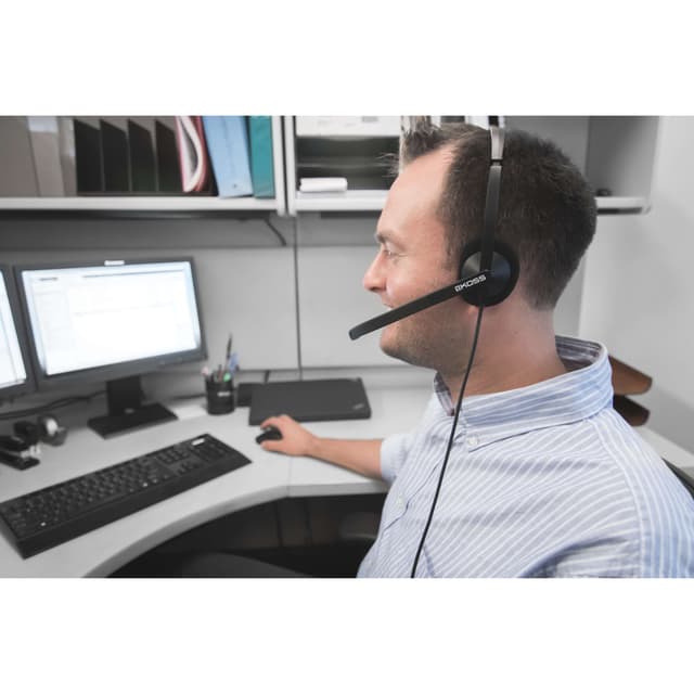 KOSS Headset On-Ear CS200-USB Sort Mic