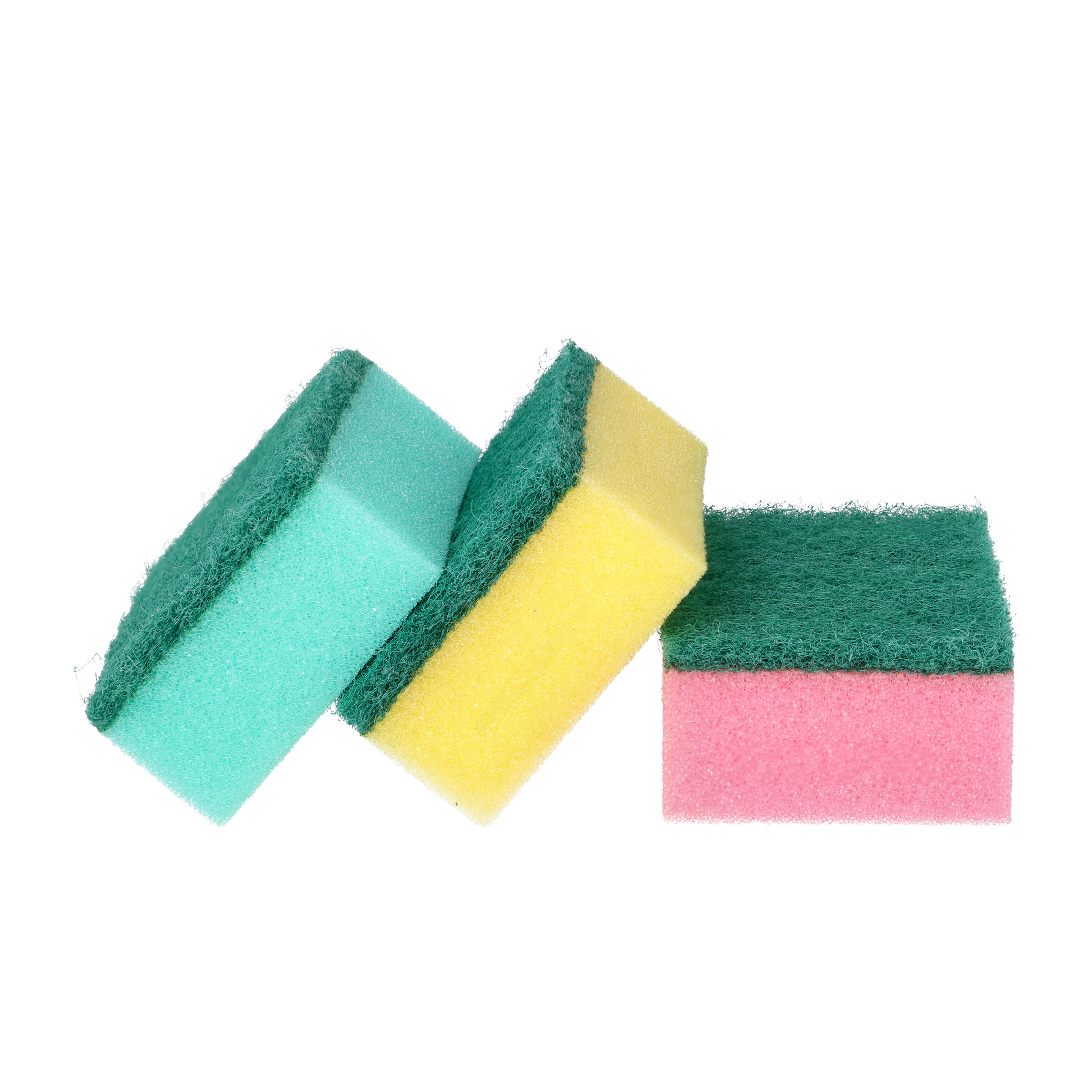 (6er Set) Küchen Schwamm Reinigungs Schrubber Haushalts Putzschwamm (60605) - Assortiert