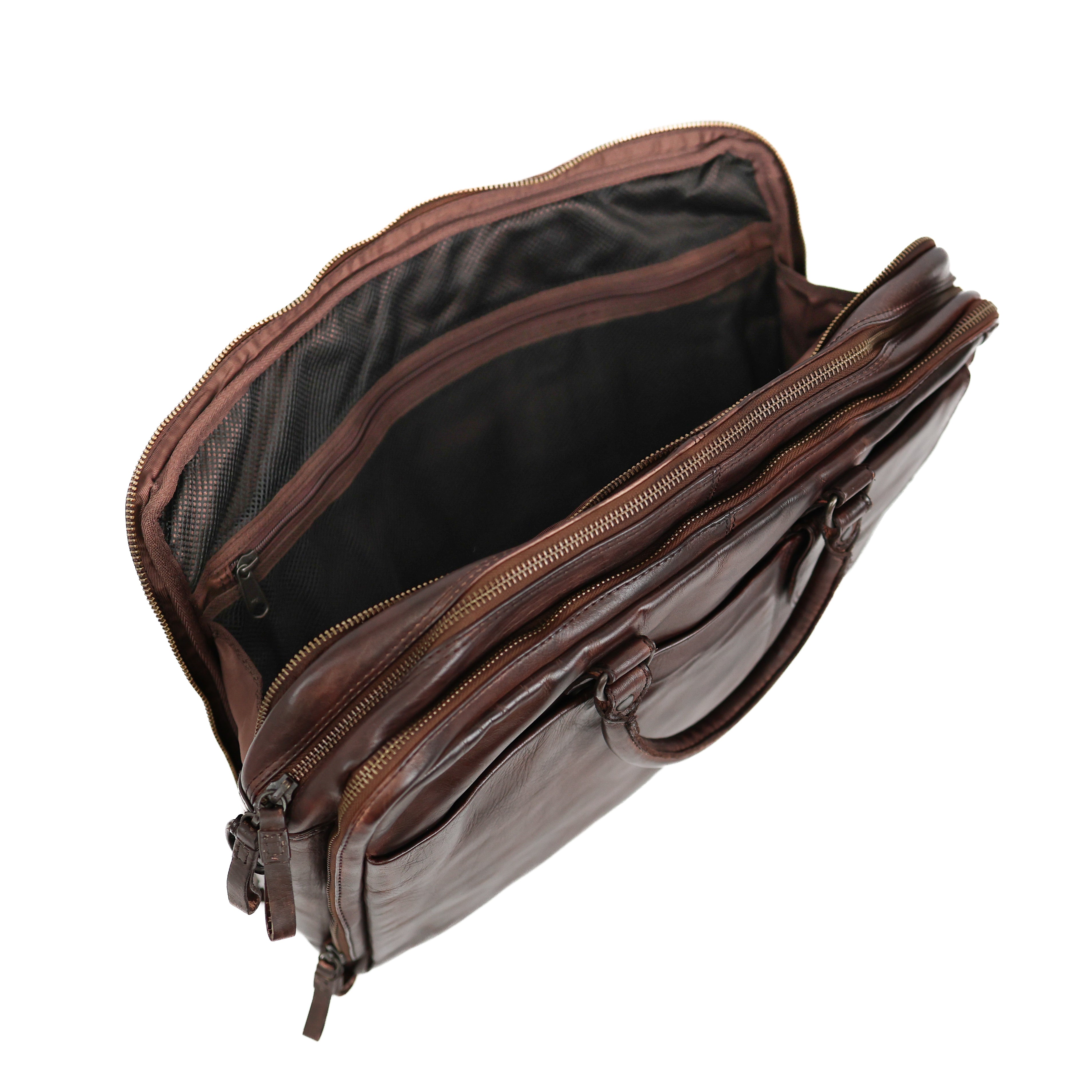 Laptoptas 'Silke' donkerbruin Brown