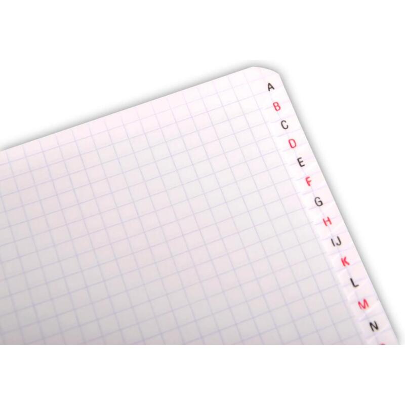 Répertoire reliure intégrale A5 100 pages petits carreaux - Assortis
