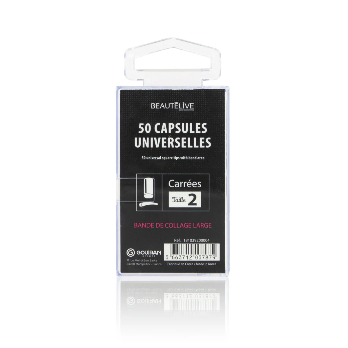 Capsules pour ongles naturelles universelles carrées x50