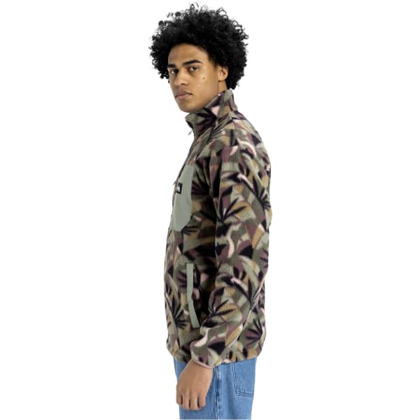 Veste polaire QUIKSILVER CLEAN COAST DESERT SAGE ABSTRACT PALM