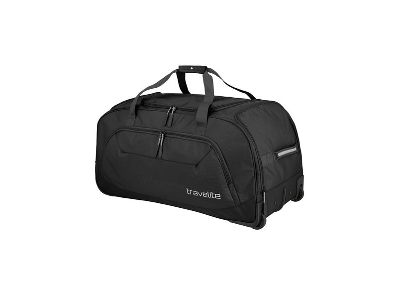 travelite Kick Off Rollenreisetasche XL Schwarz Reisekoffer