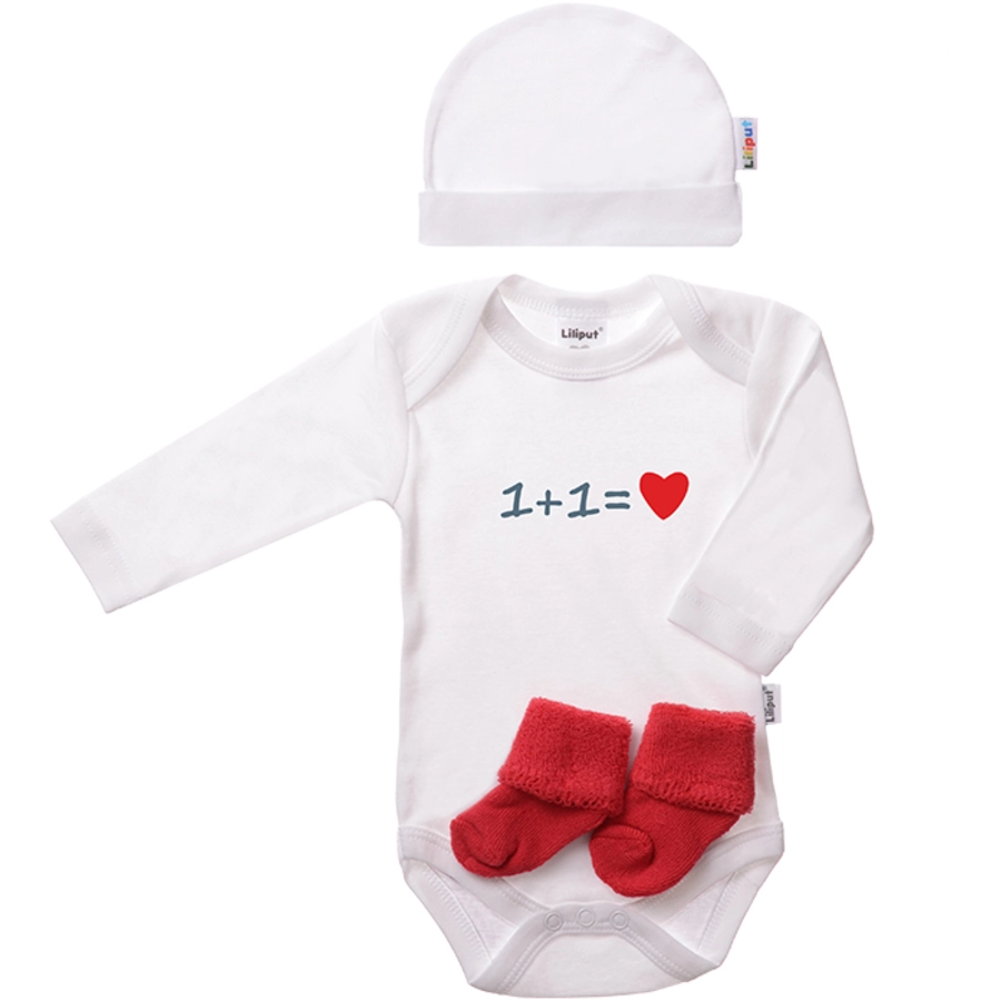 Liliput Baby-Ausstattungs-Set 3-tlg. weiß-rot