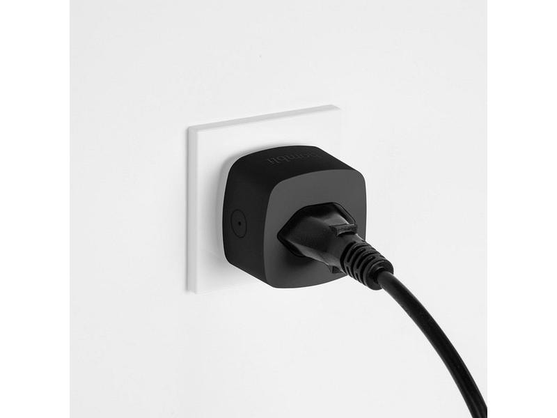 hombli Smart Socket CH, Schwarz, 3er-Set Bedienung über Ihr Smartphone