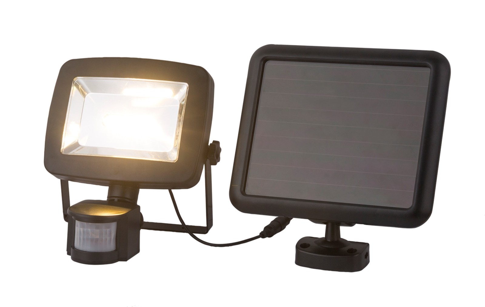 Solarleuchte - schwarz - mit Timer