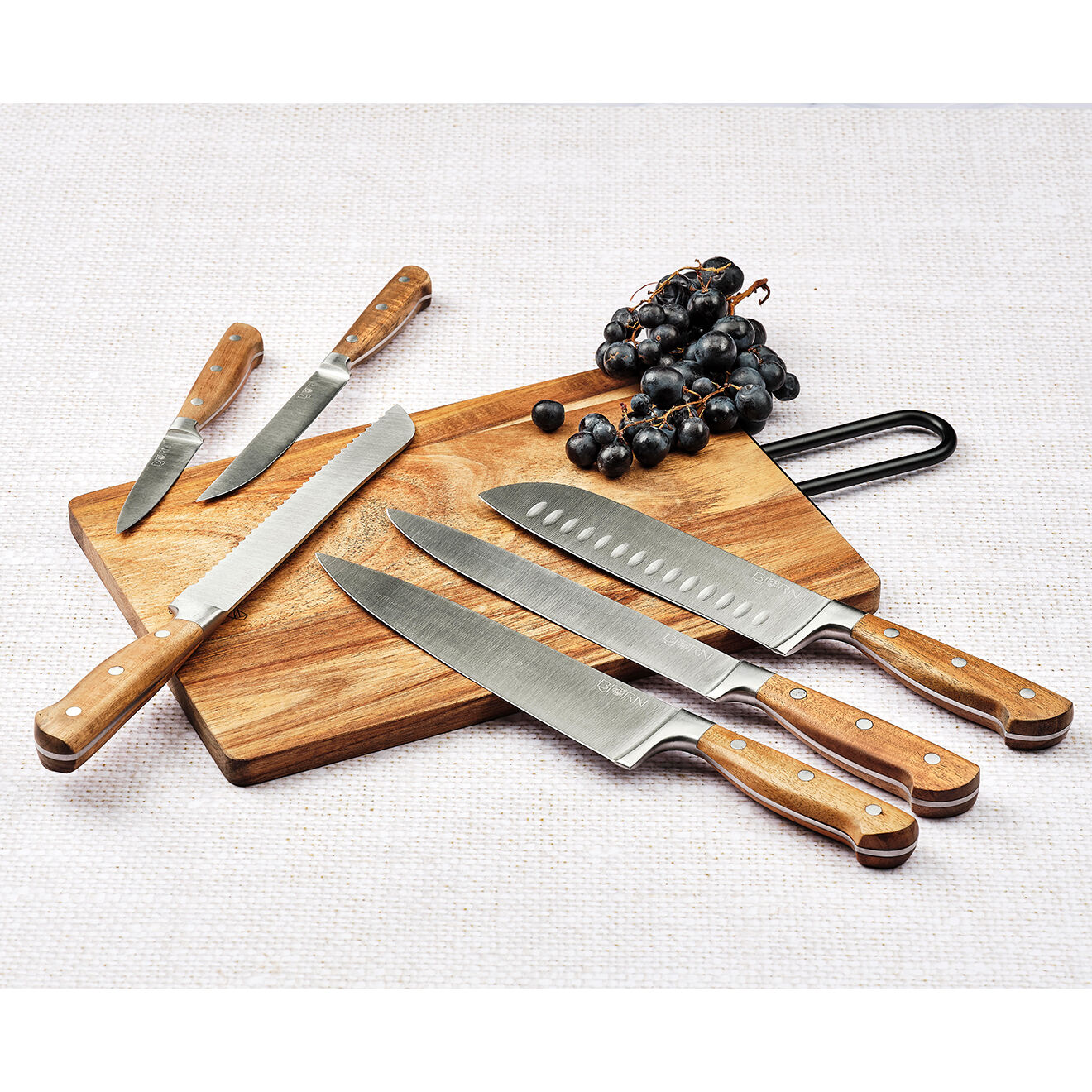 Bjorn 6 Couteaux de cuisine Jakob inox bois