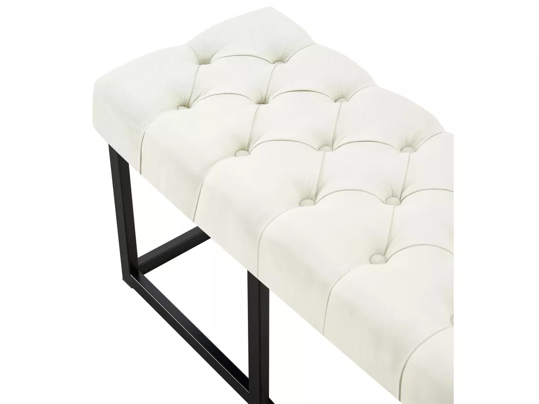 Banquette - Tissu - Crème - Amun
