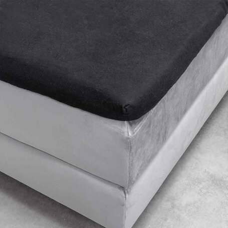 Hoeslaken Flanel - Topper - Zwart