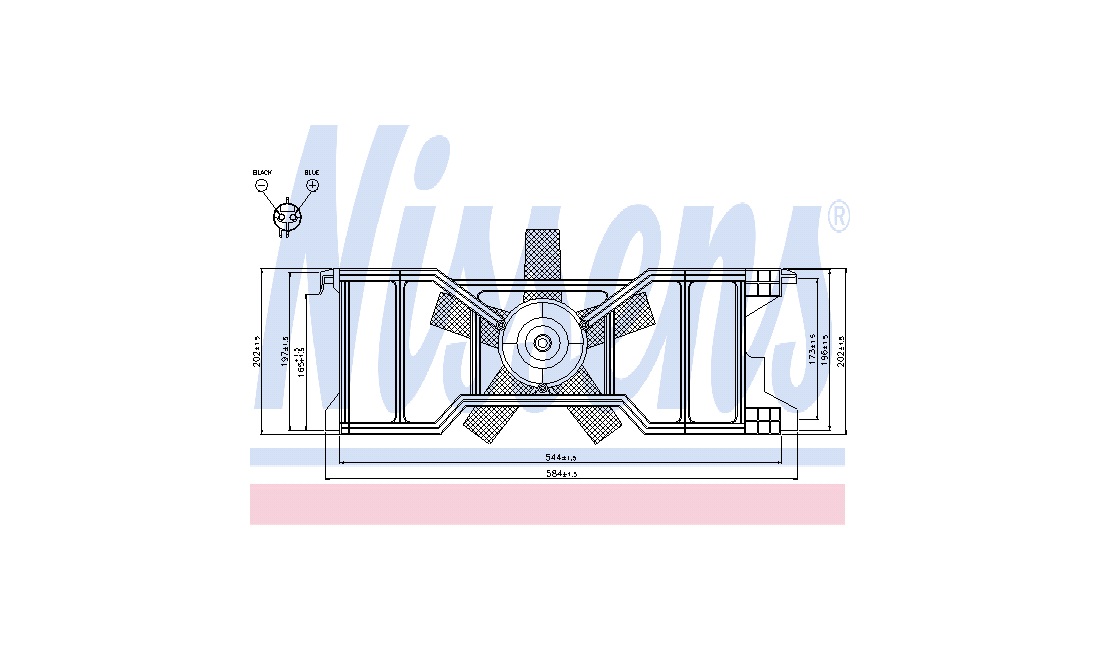 Ventilator, motorkøling