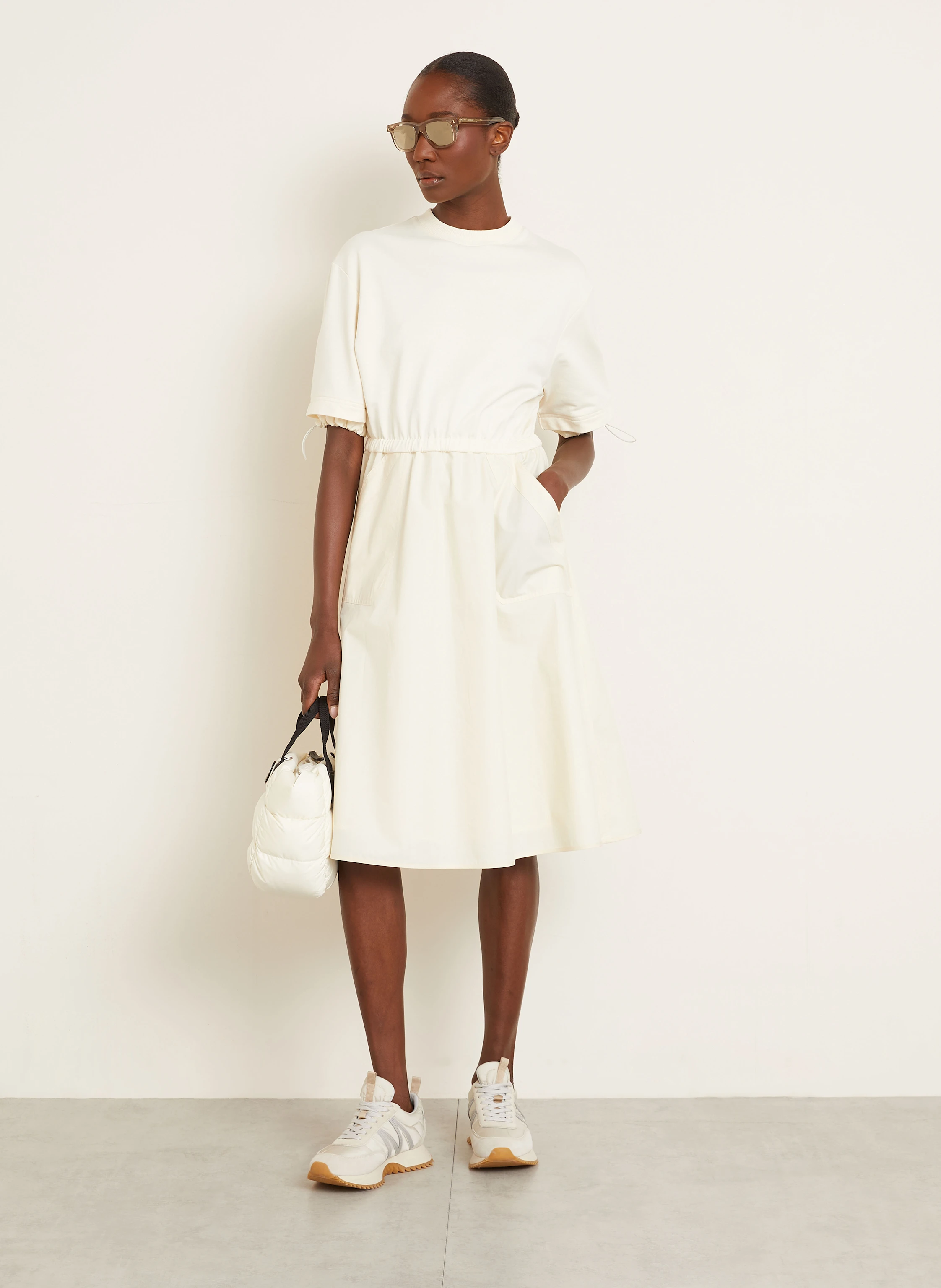 MONCLER Kleid im Materialmix
