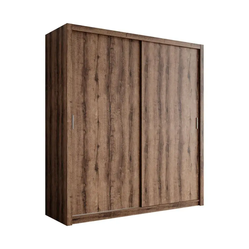 Meubella - Kledingkast Blake - Donker eiken - 200 cm