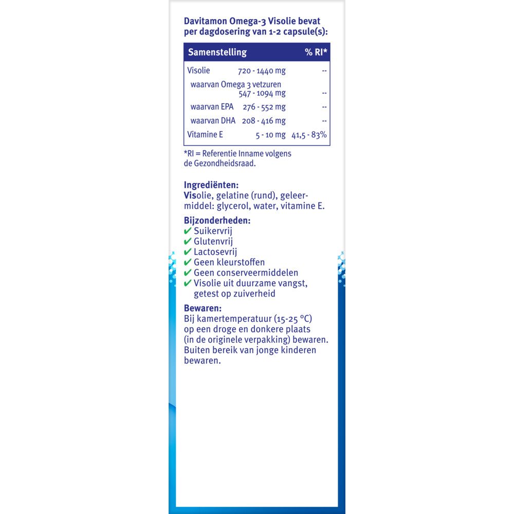 Davitamon Omega-3 Visolie60 capsules