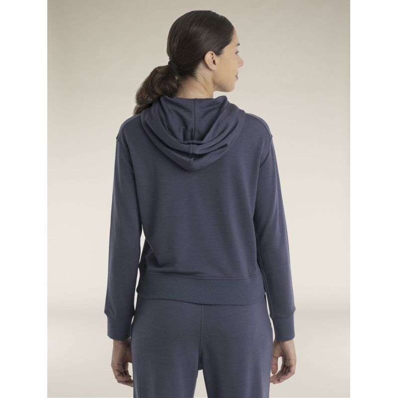 Merino Crush II LS Hoodie - Sweatshirt en laine mérinos femme