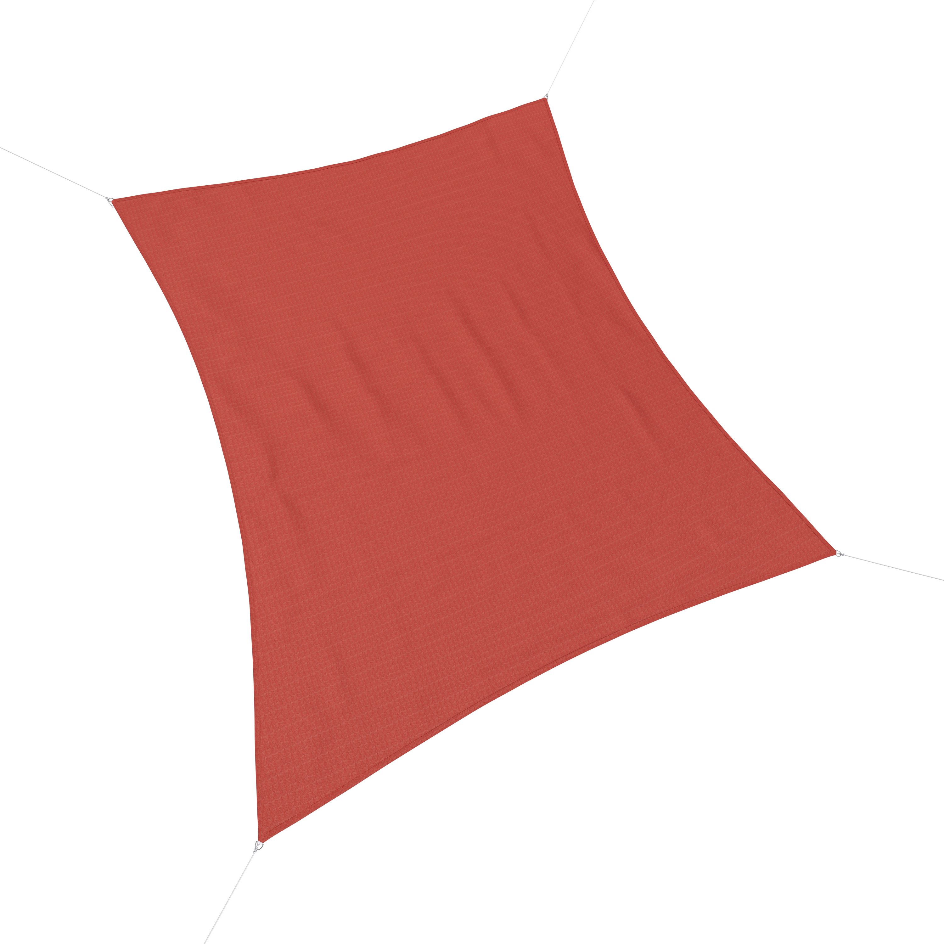 Sonnensegel 3 x 4 m rot