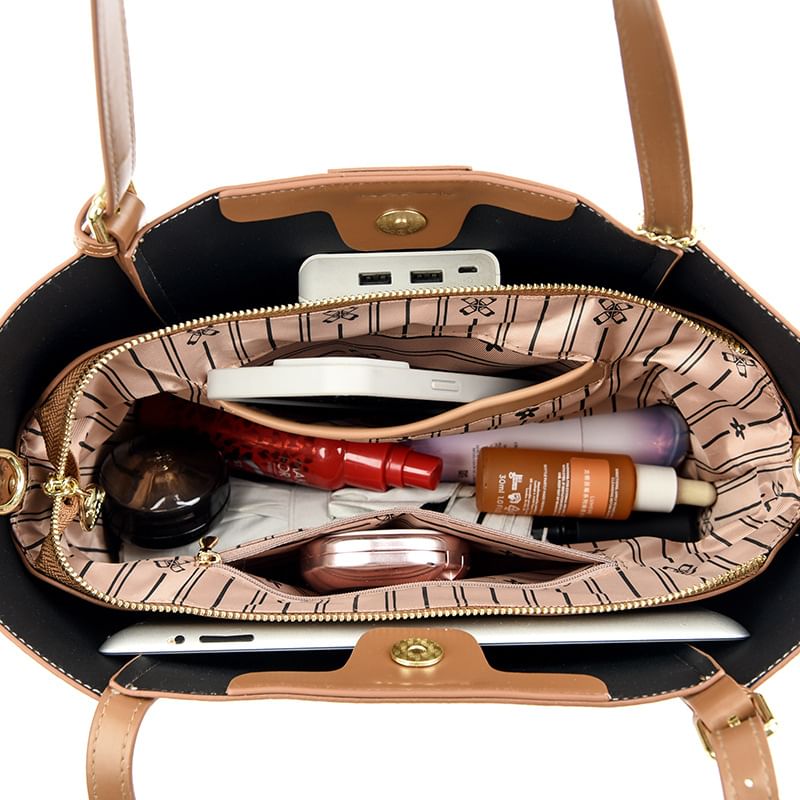Mayanne - Tas van kunstleer met patroon