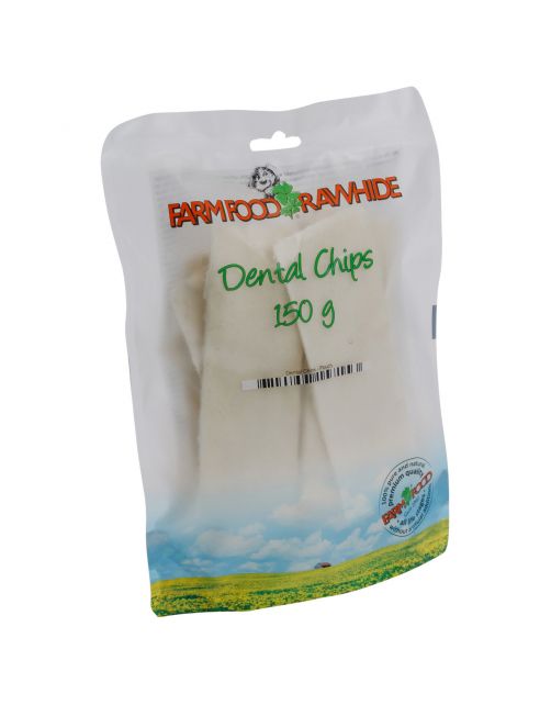 Farm Food Rawhide Dental Chips - Hondensnacks - Rund 5 x 15 cm 150 g Wit