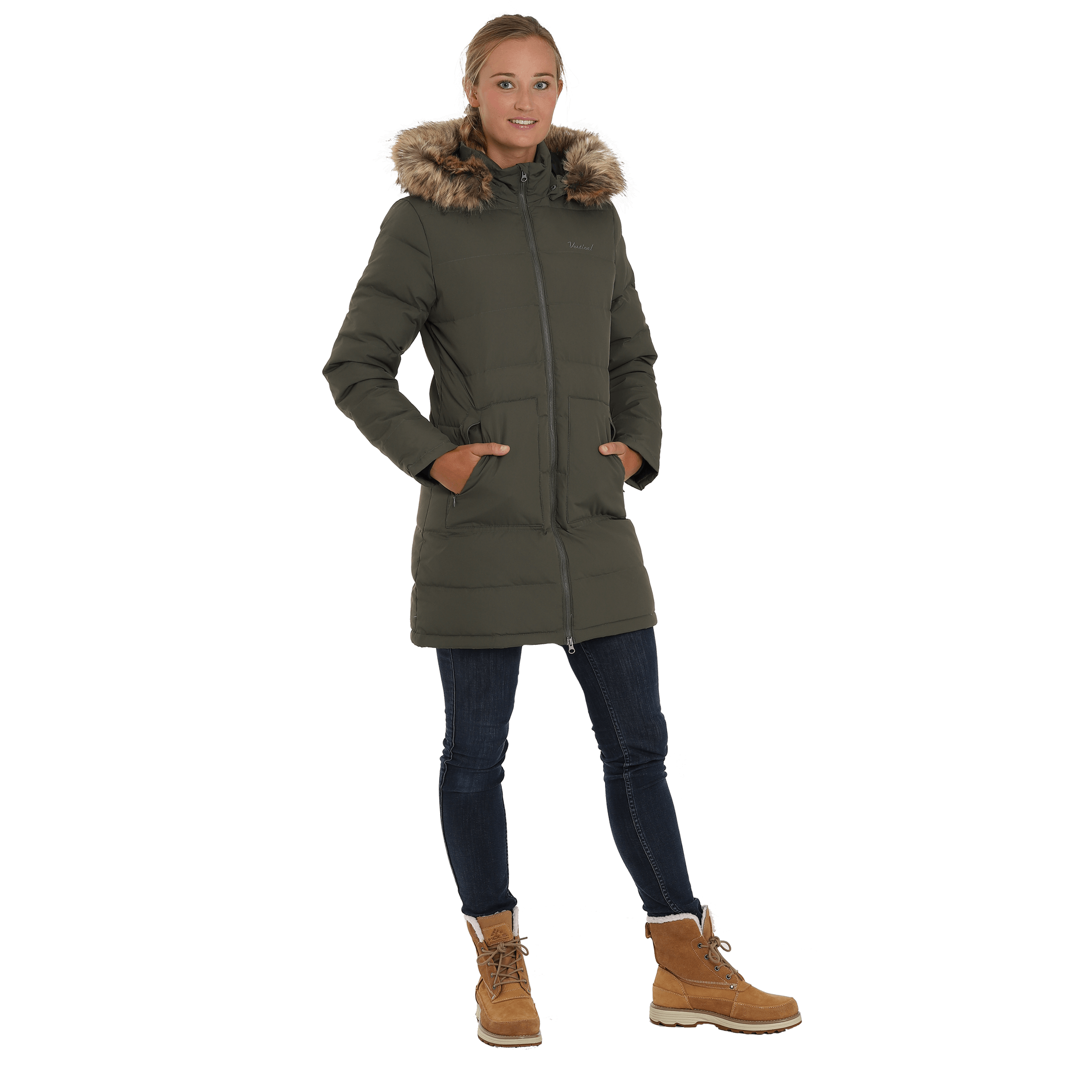 Vertical Paran W Long down parka jacket - Jakke