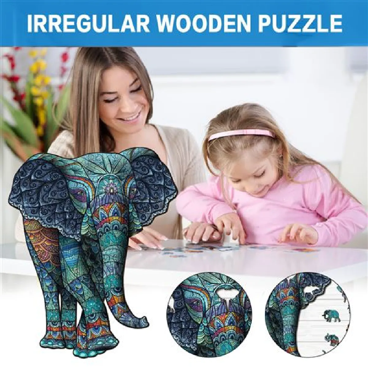 RedMiter Puzzle Bois Élément 156pcs