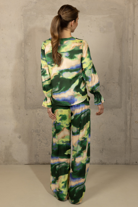 Kimara groene dames broek
