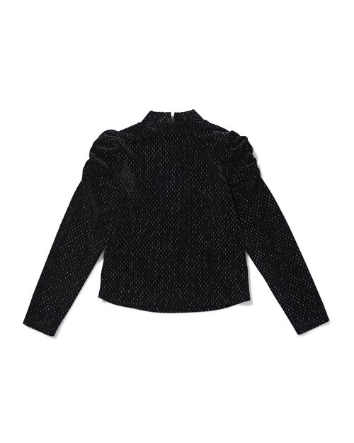 t-shirt fille pailleté noir