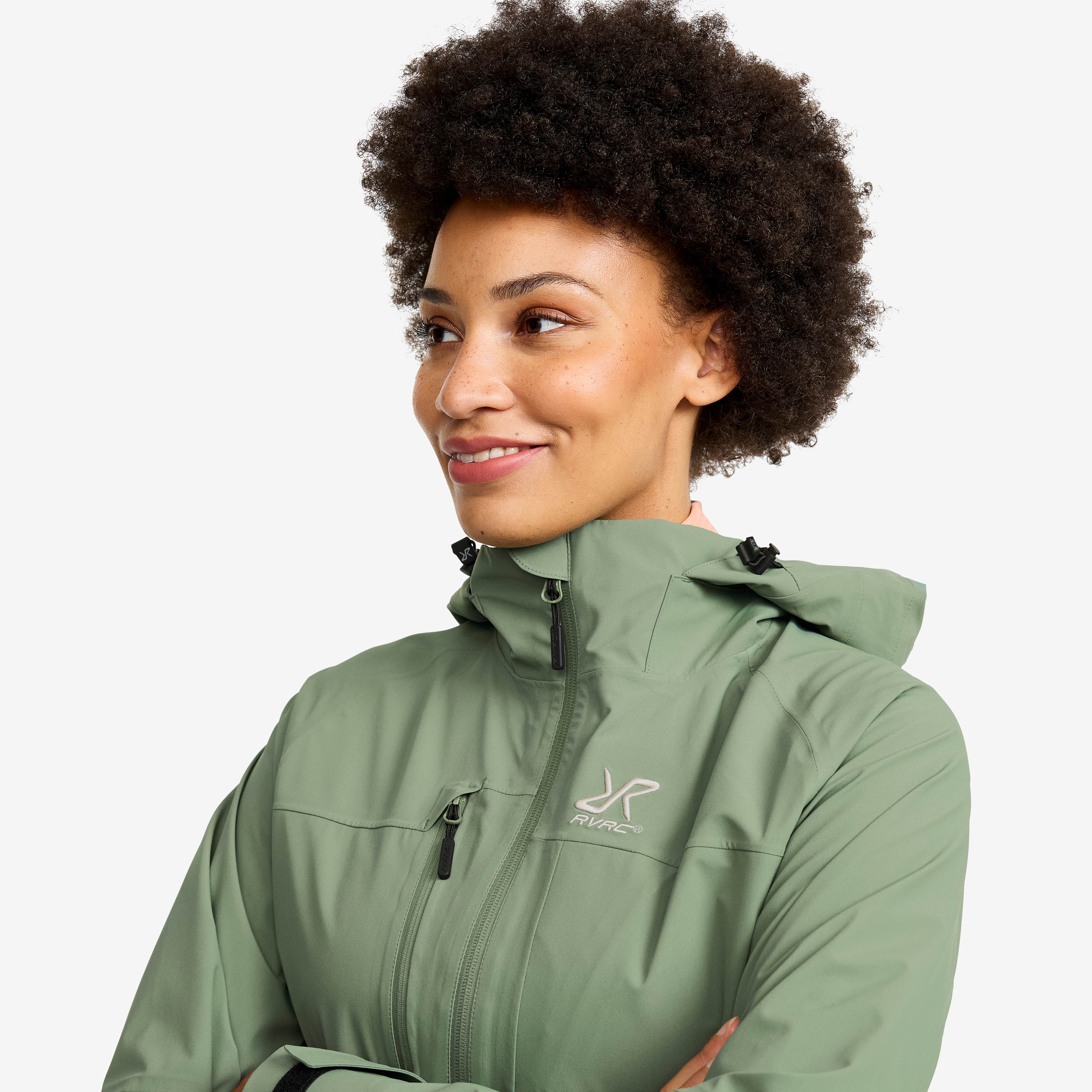 Cloud 3L Shell Jacket Dame Dusty Green