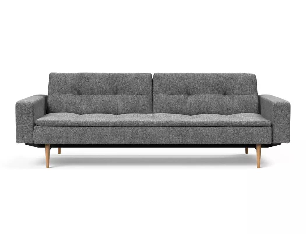 Schlafsofa mit Armlehnen Dublexo Styletto hell